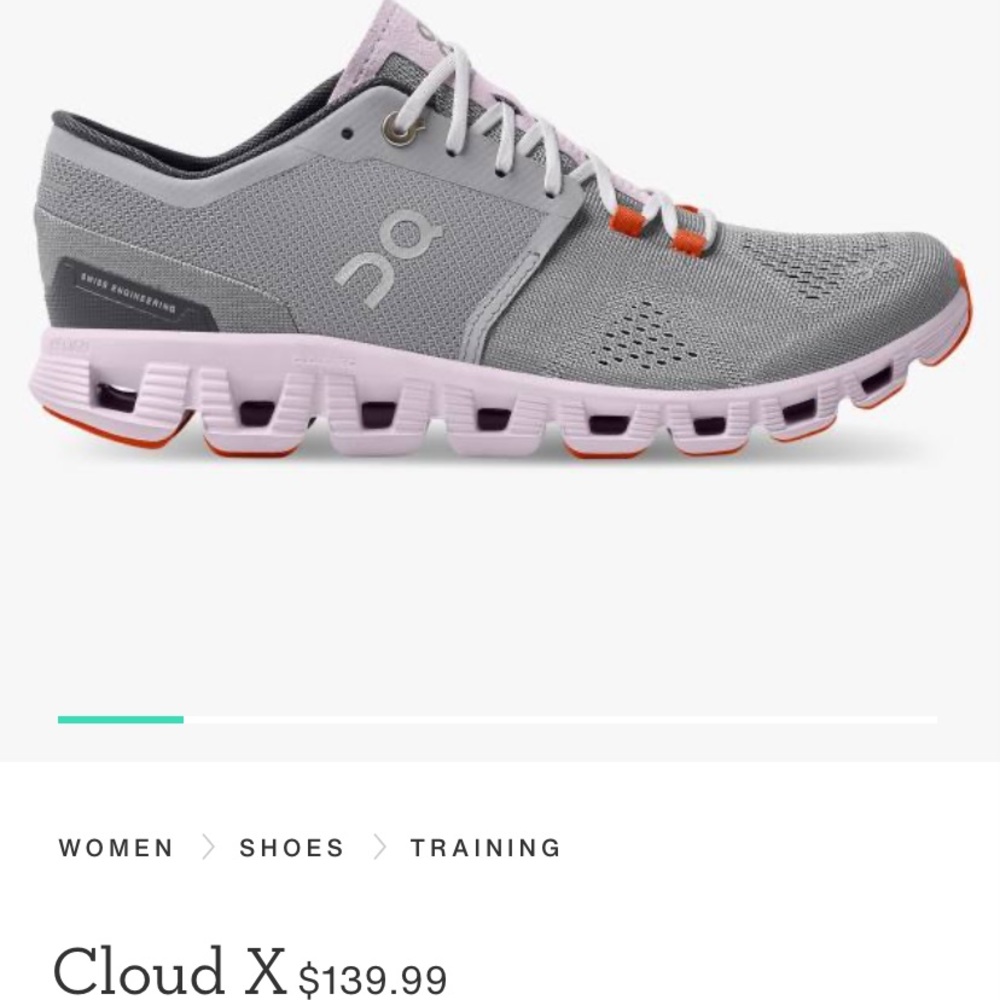 On running Cloud X Alloy Lilly shoes